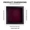 Rich Dark Brown Wood Shadow Box Frame with Acrylic Front - Dark Red Suede Backing, 30 Sizes